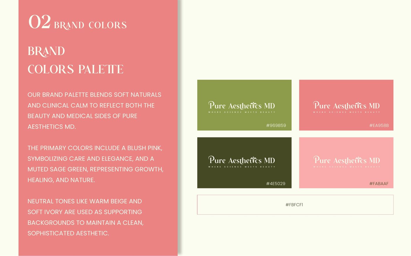 Brand colour palette